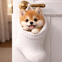 Dog In Sock