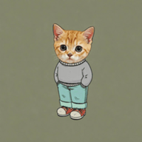 Just a chill cat
